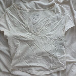 PacSun white cropped tee